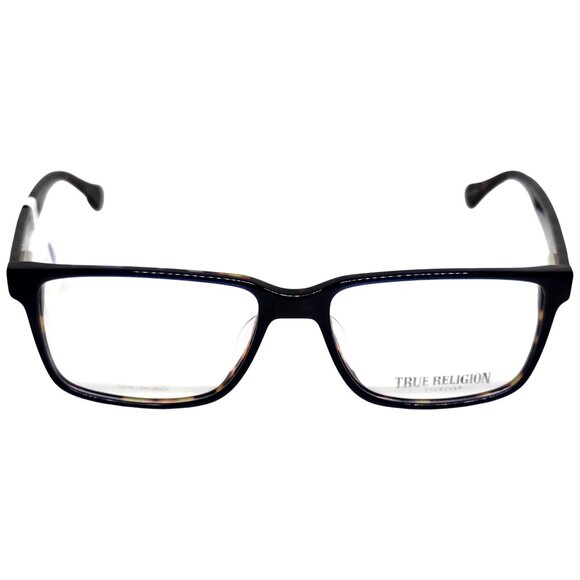 True Religion Duke NAV Eyeglass Frames 57-17-145 Navy Tortoise Rectangle Men’s - Picture 1 of 8